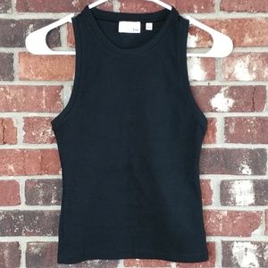 Wilfred Free Black Fitted Tank Top